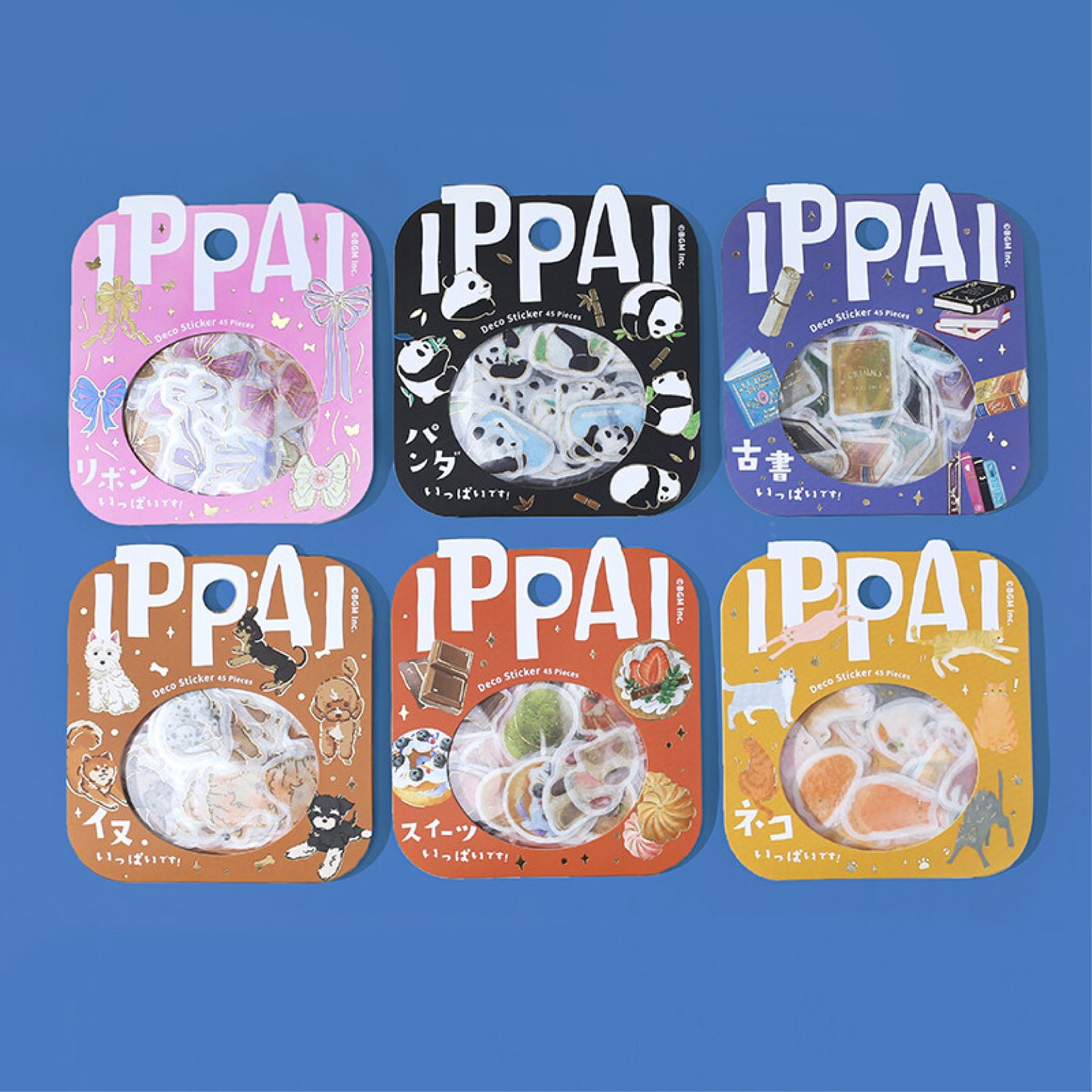 BGM IPPAI Foiled Flake Stickers - Full of Pandas