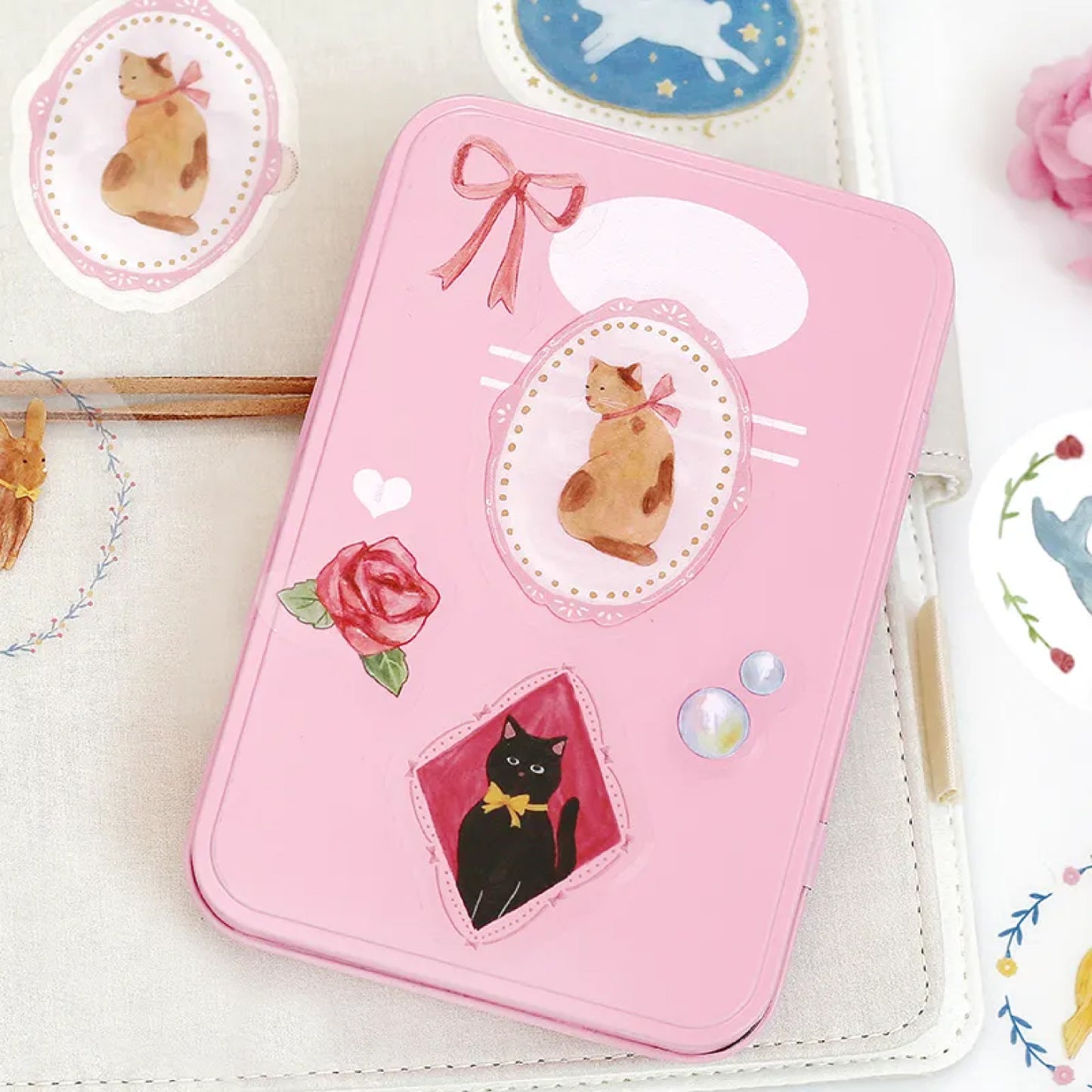 BGM Girl's Brooch Clear Seal Flake Stickers - Animal