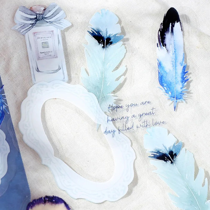 BGM Natural History The Museum Clear Flake Stickers - Aoba Feather