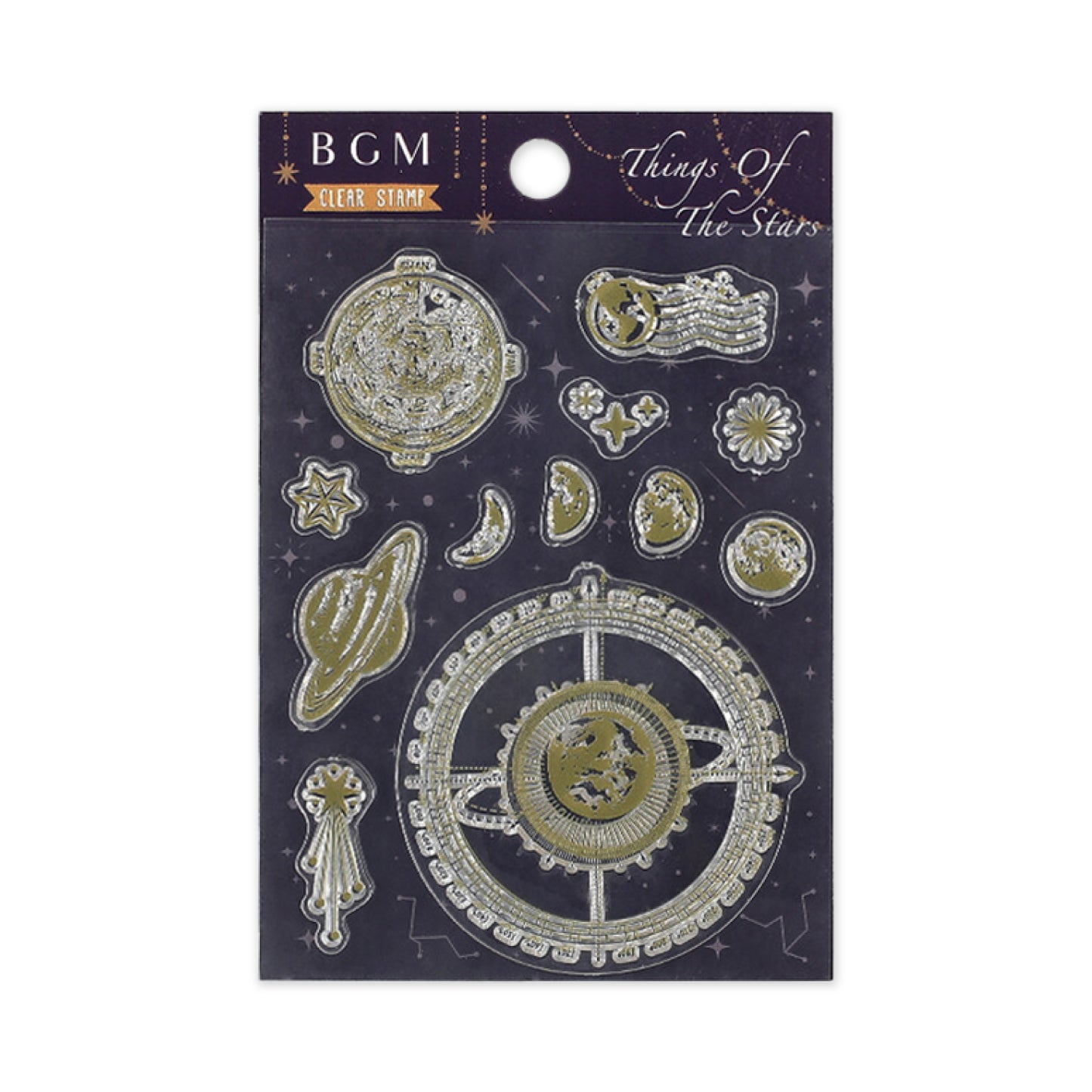 BGM Retro Clear Stamps - Things of The Stars