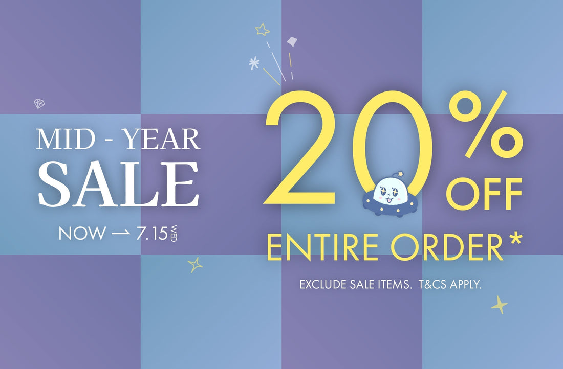 🎉Our Mid Year Sale is here!💖 20% OFF your entire order*