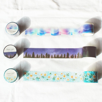 Mind Wave Clear Tape Sky & Sea 30mm×3m - Aurora