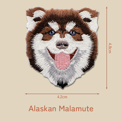 Dog Embroidery Sticker Patch - Alaskan Malamute