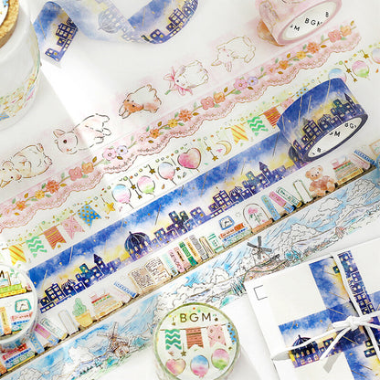 BGM LIFE Goldfoiled Washi Tape - Party Garland