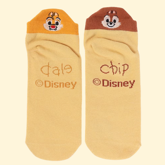 Disney Characters Embroidered Heel Socks - Chip & Dale