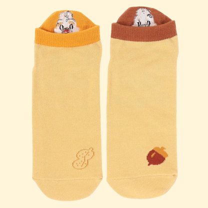 Disney Characters Embroidered Heel Socks - Chip & Dale