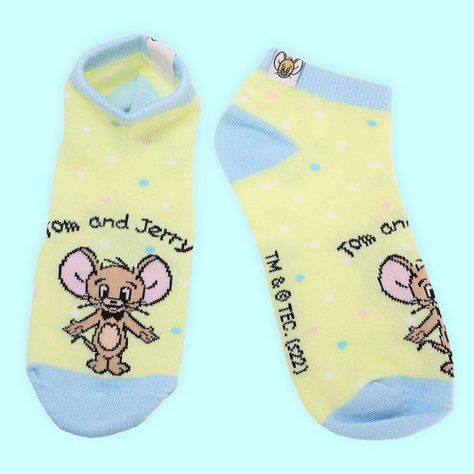 Tom & Jerry Label Ankle Socks - Jerry