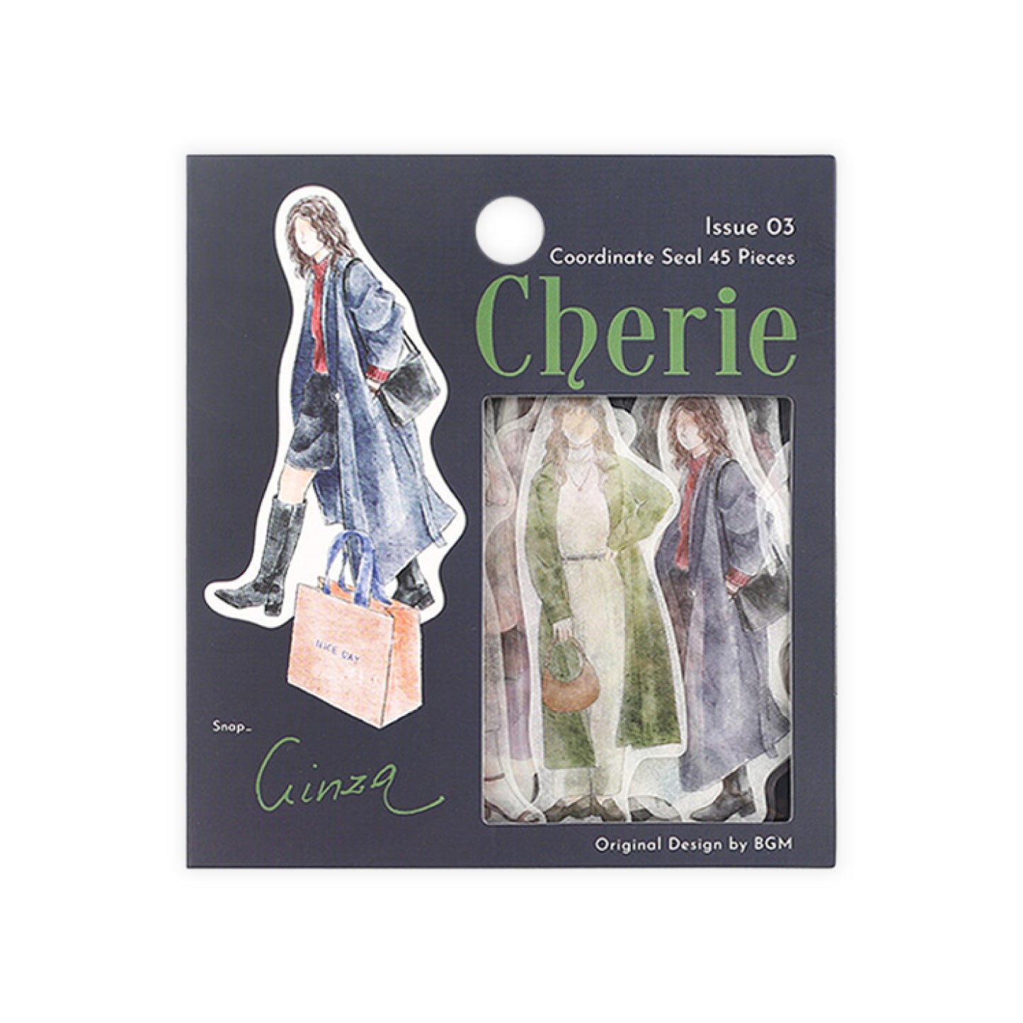 BGM Coordinate Cherie Fashion Figures Flake Stickers - Ginza