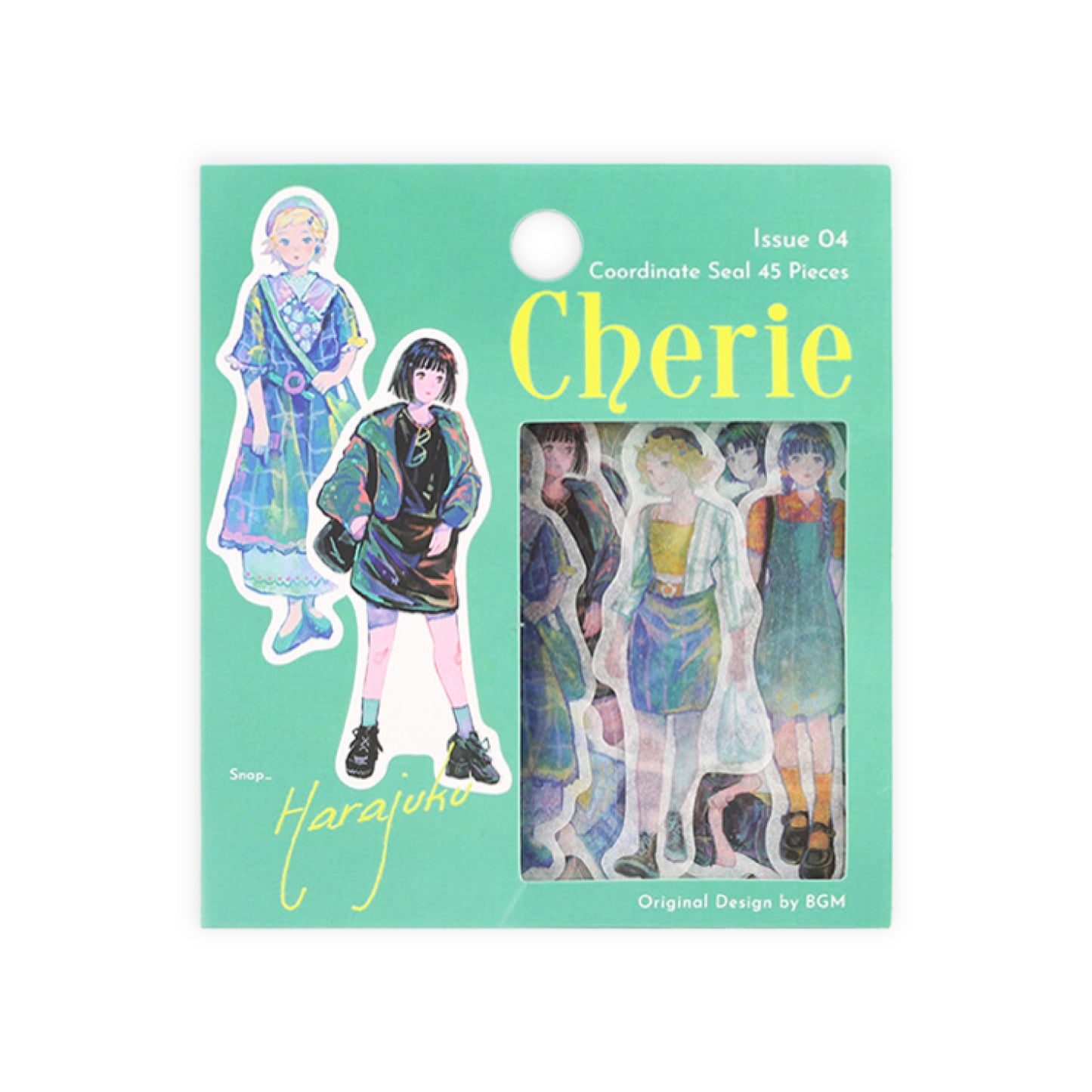 BGM Coordinate Cherie Fashion Figures Flake Stickers - Harajuku