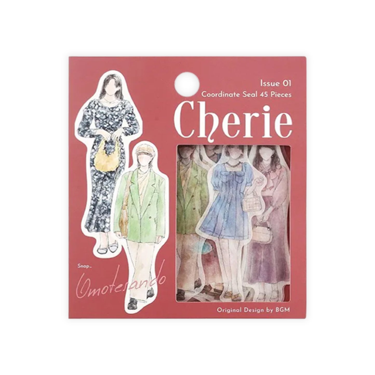 BGM Coordinate Cherie Fashion Figures Flake Stickers - Omotesando