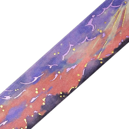 BGM Double Foiled Sky Picture Book Washi Tape - Evening Dusk