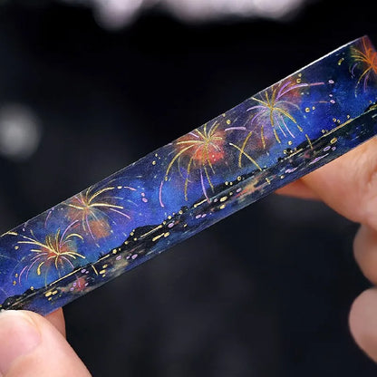 BGM Double Foiled Sky Picture Book Washi Tape - Fireworks