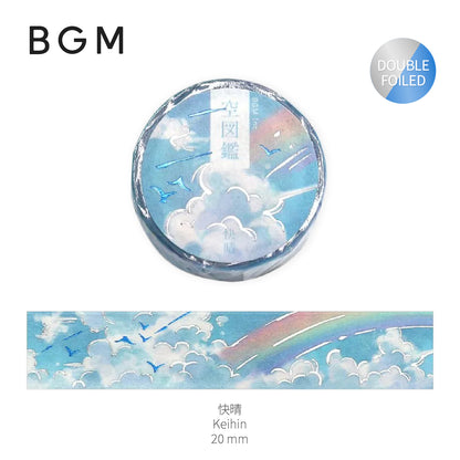 BGM Double Foiled Sky Picture Book Washi Tape - Keihin