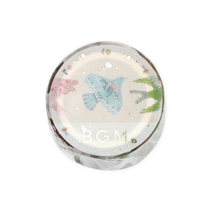 BGM Foiled LIFE Clear Tape - Bird Embroidery