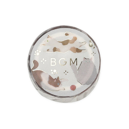 BGM Foiled LIFE Clear Tape - Cat Play