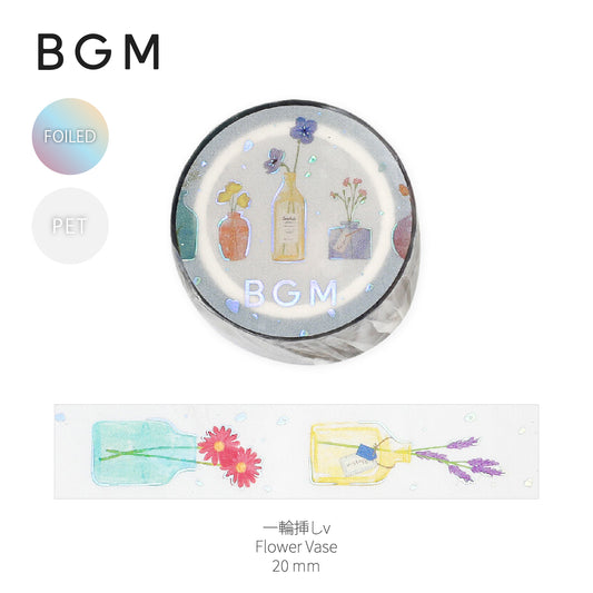 BGM Foiled LIFE Clear Tape - Flower Vase