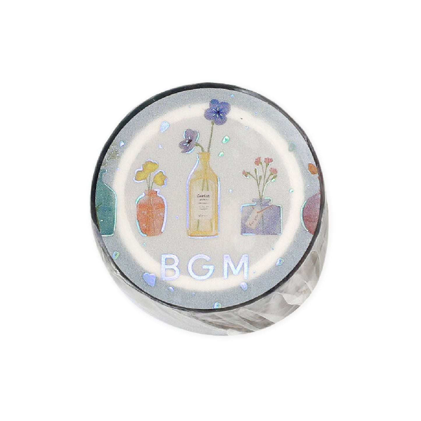 BGM Foiled LIFE Clear Tape - Flower Vase
