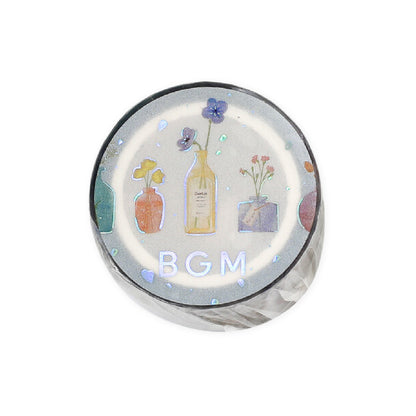 BGM Foiled LIFE Clear Tape - Flower Vase