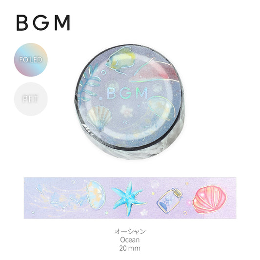 BGM Foiled LIFE Clear Tape - Ocean