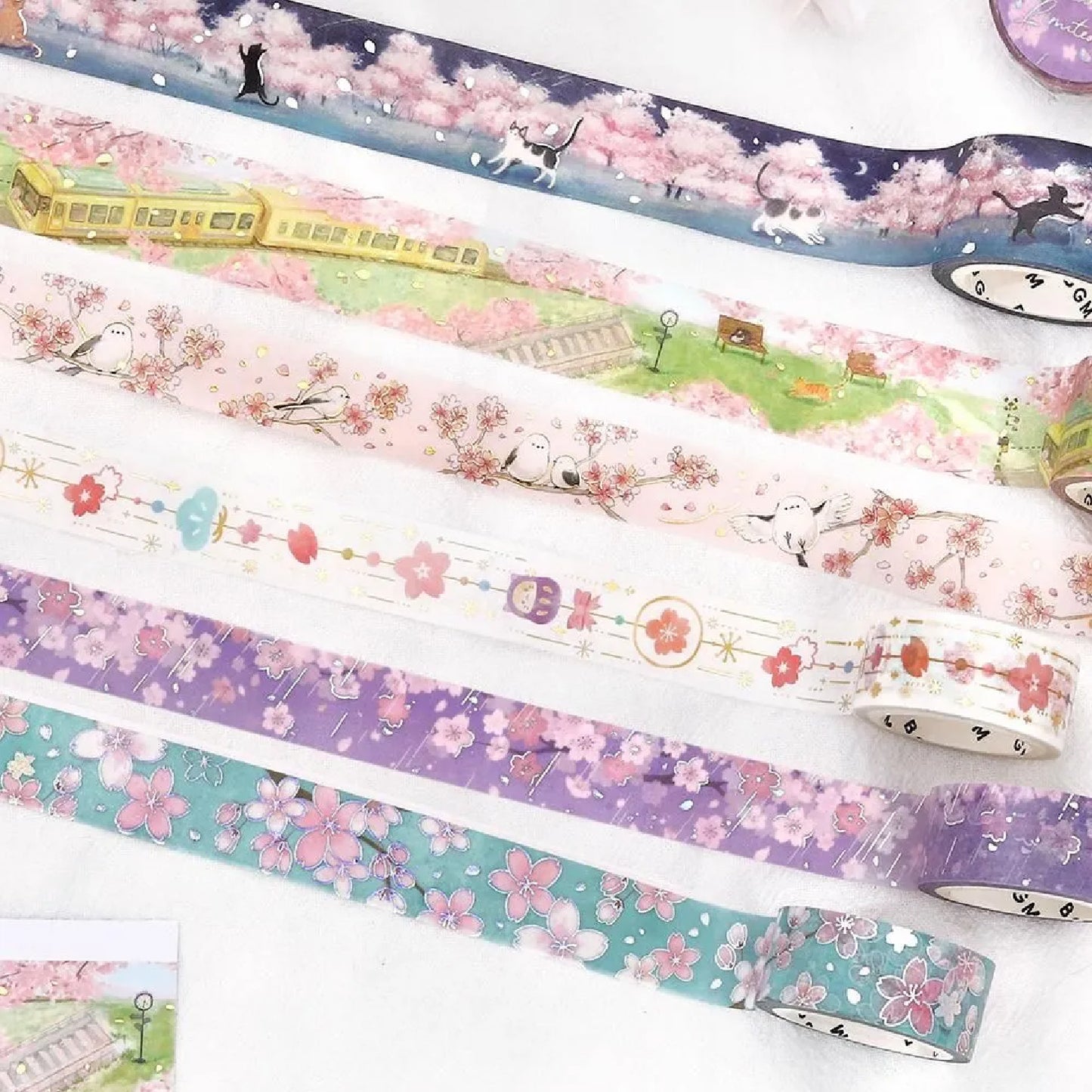 BGM Foiled Sakura Washi Tape 2026 Limited Edition - Sakura Decoration