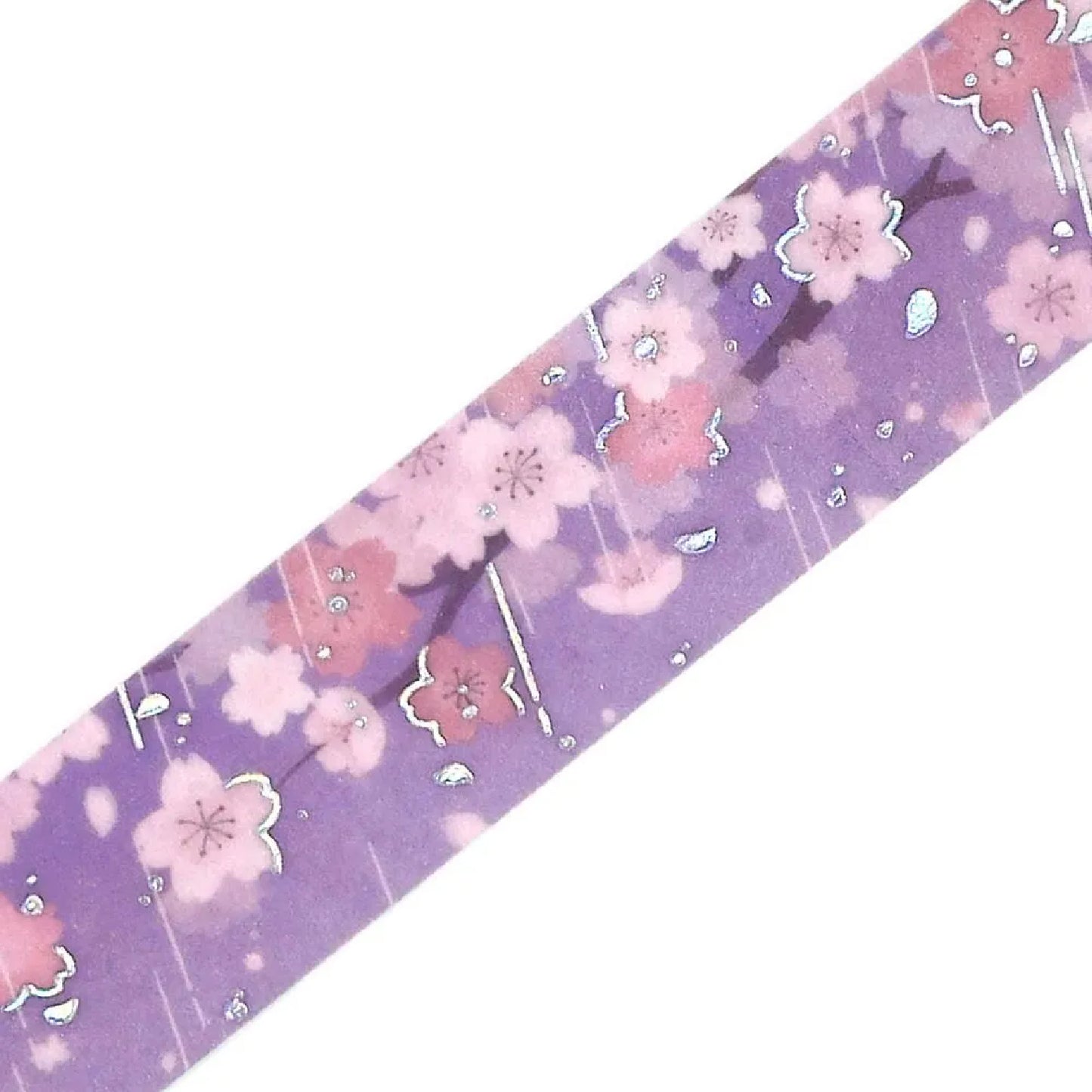 BGM Foiled Sakura Washi Tape 2026 Limited Edition - Sakura in the Rain