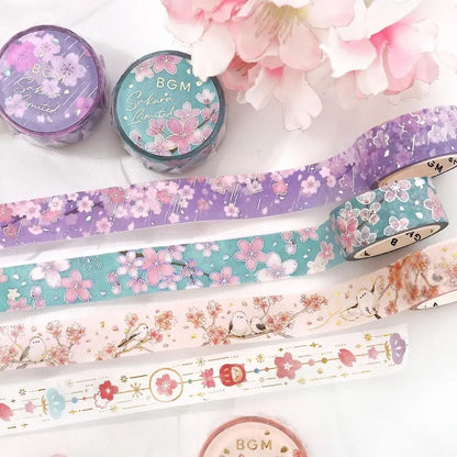 BGM Foiled Sakura Washi Tape 2026 Limited Edition - Sakura Decoration