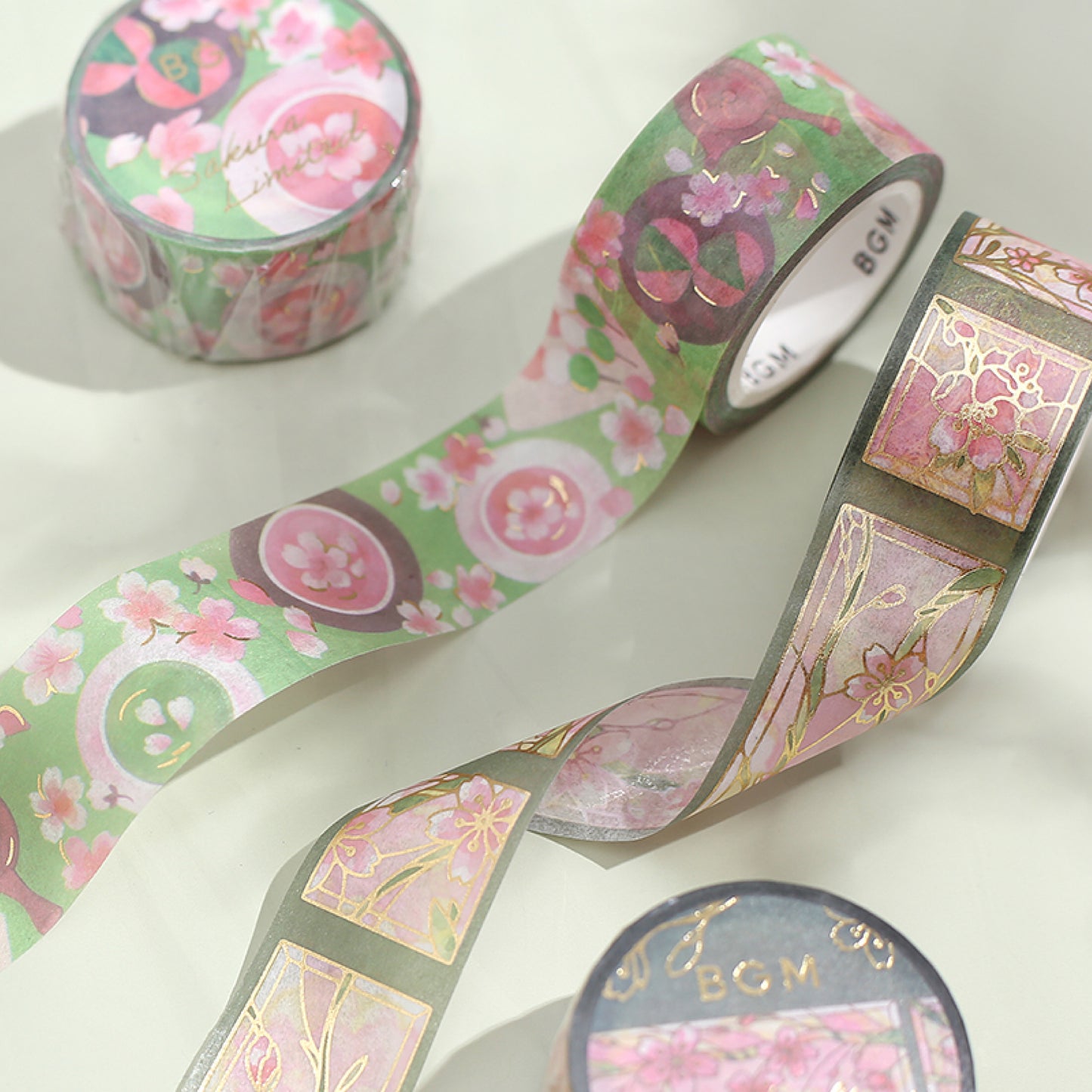 BGM Goldfoiled Sakura Washi Tape 2024 Limited Edition - Sakura Viewing