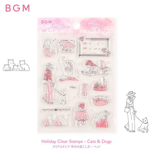 BGM Holiday Clear Stamps - Cats & Dogs