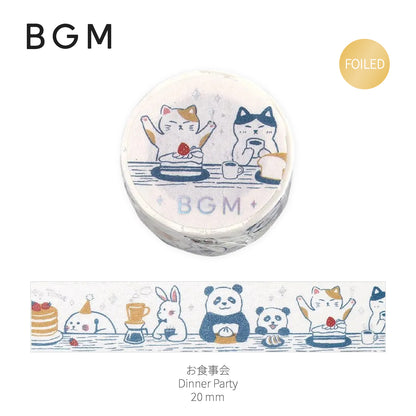 BGM Gold Foiled LIFE Washi Tape - Dinner Party