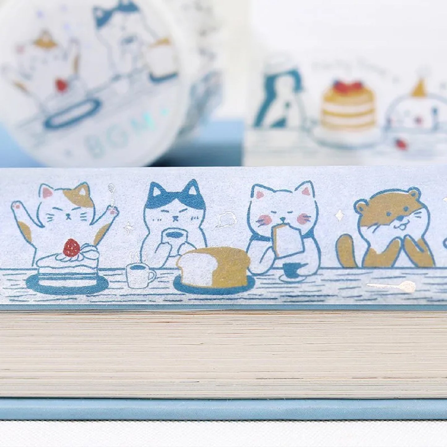 BGM Gold Foiled LIFE Washi Tape - Dinner Party