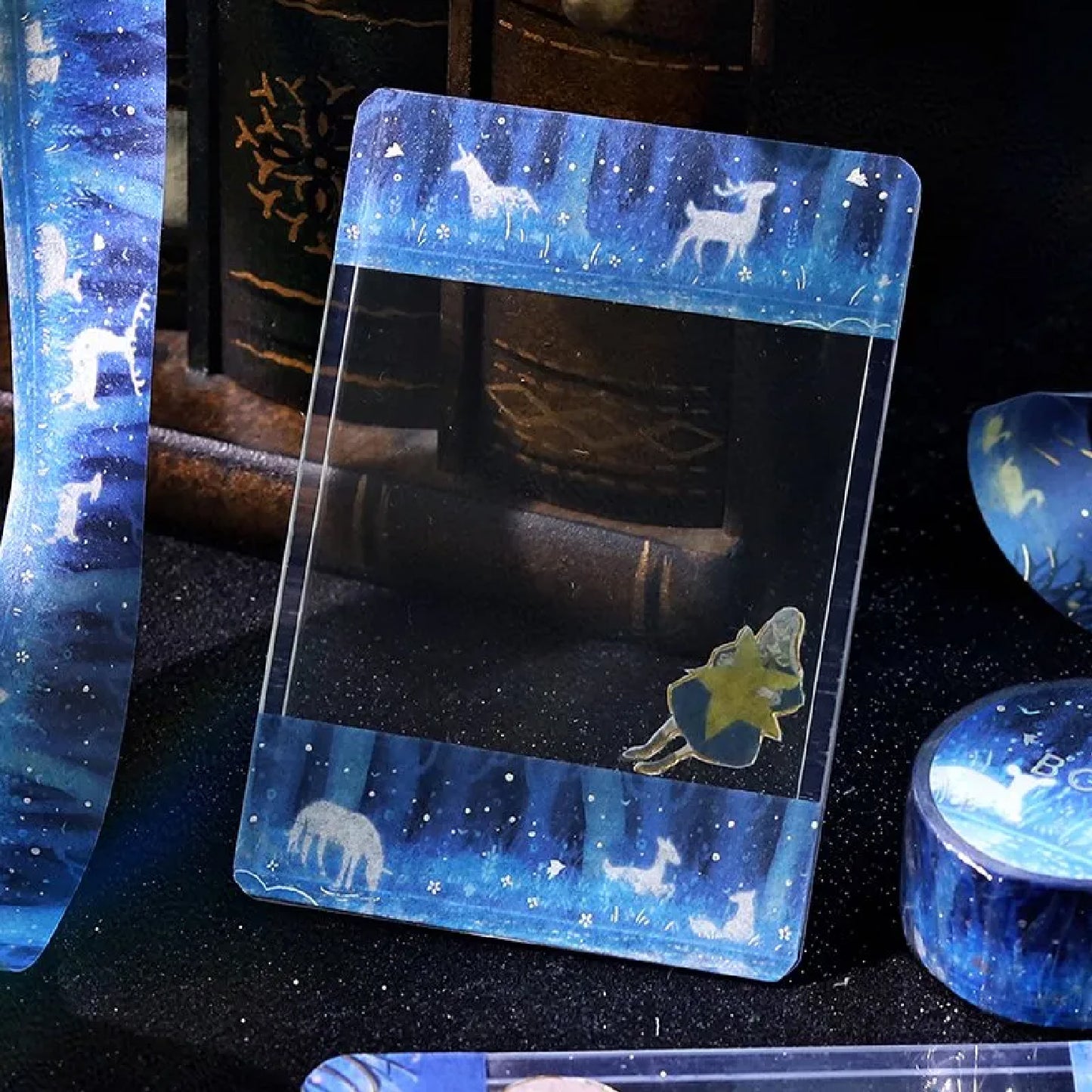 BGM Gold Foiled LIFE Washi Tape - Glowing Forest
