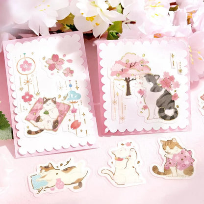 BGM Foiled Sakura Flake Stickers 2026 Limited Edition - Neko Urara