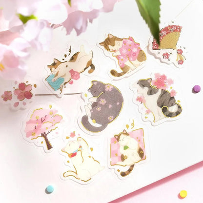 BGM Foiled Sakura Flake Stickers 2026 Limited Edition - Neko Urara