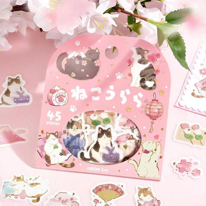 BGM Foiled Sakura Flake Stickers 2026 Limited Edition - Neko Urara