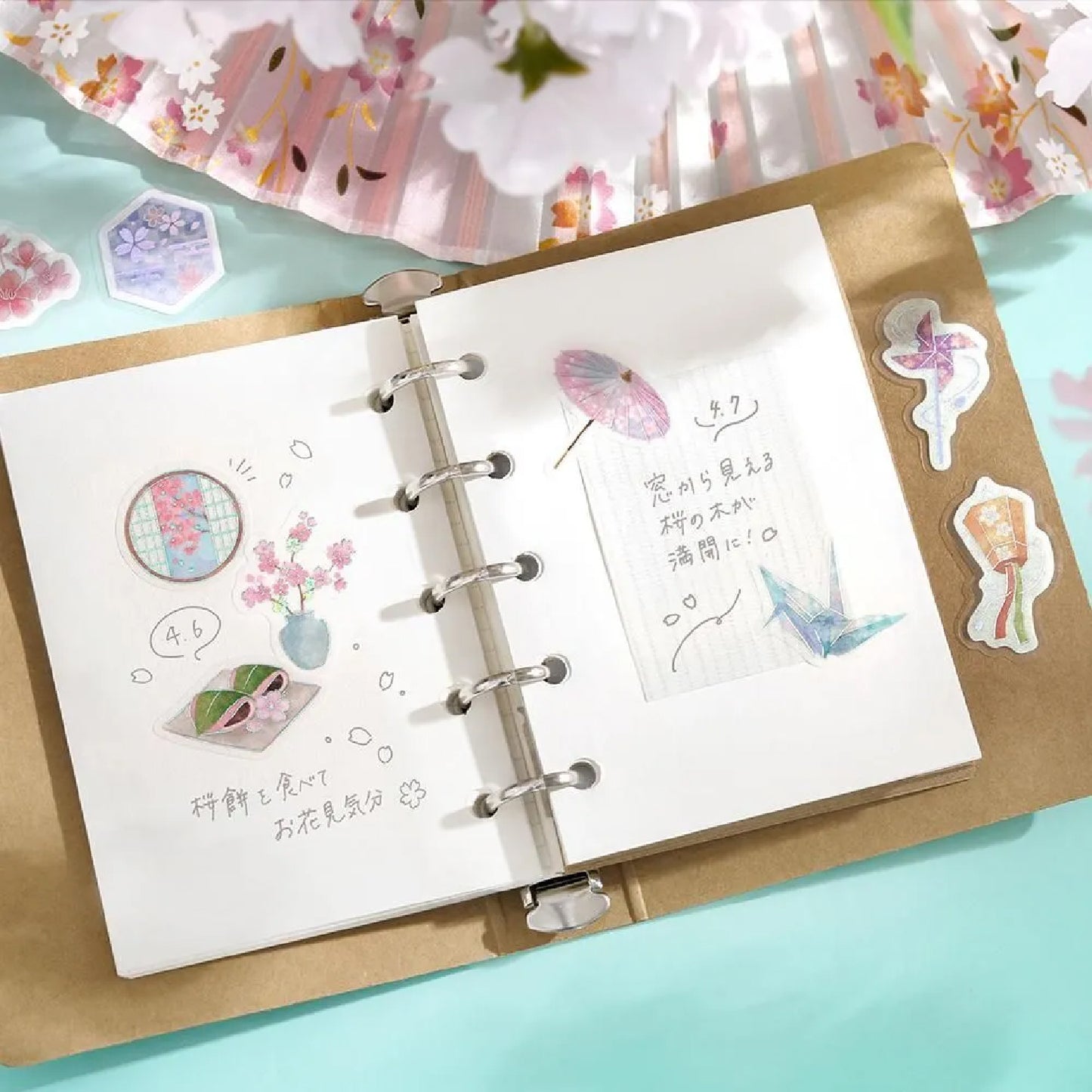 BGM Foiled Sakura Flake Stickers 2026 Limited Edition - Spring Decoration