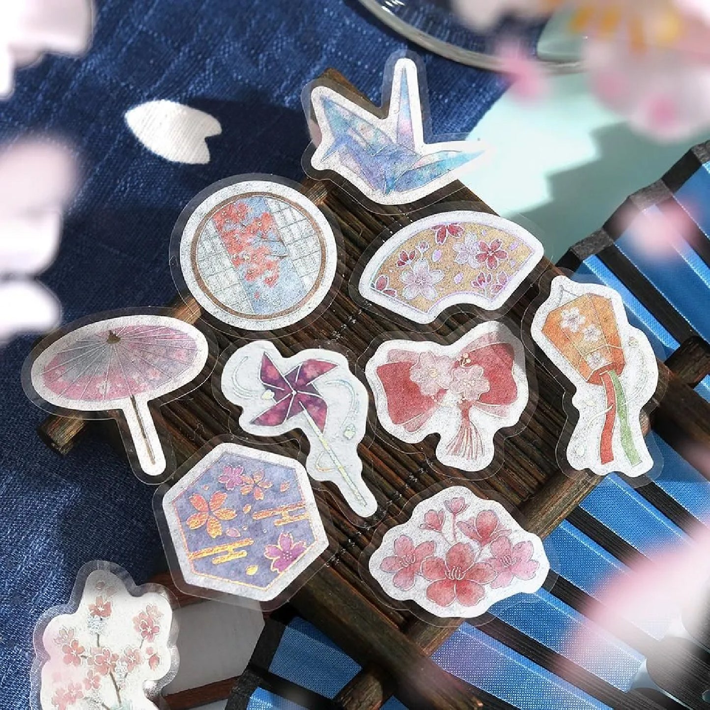 BGM Foiled Sakura Flake Stickers 2026 Limited Edition - Spring Decoration
