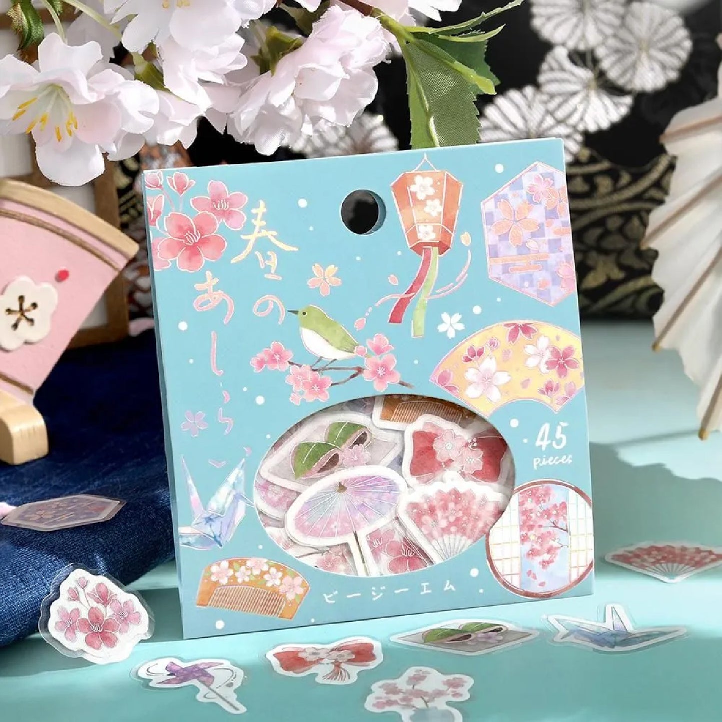 BGM Foiled Sakura Flake Stickers 2026 Limited Edition - Spring Decoration