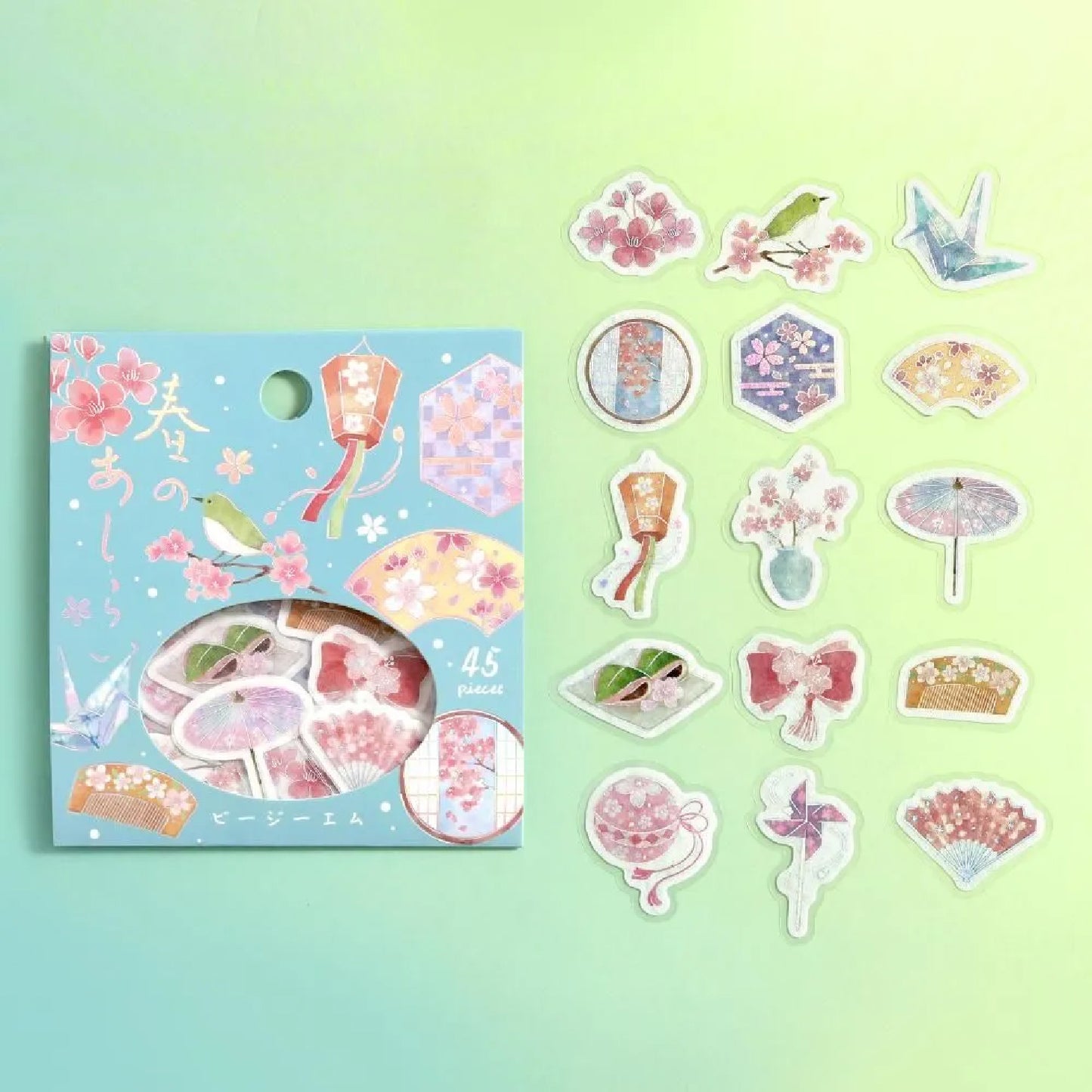BGM Foiled Sakura Flake Stickers 2026 Limited Edition - Spring Decoration