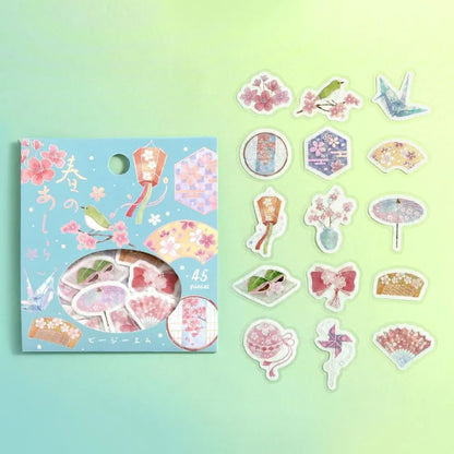 BGM Foiled Sakura Flake Stickers 2026 Limited Edition - Spring Decoration