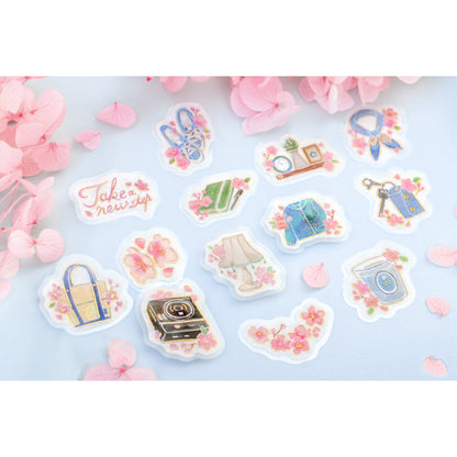 BGM Sakura Flake Sticker 2024 Limited Edition - Take a New Step