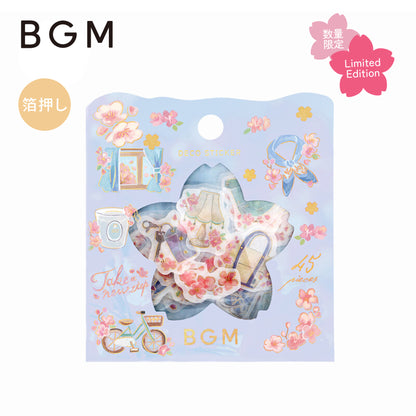 BGM Sakura Flake Sticker 2024 Limited Edition - Take a New Step