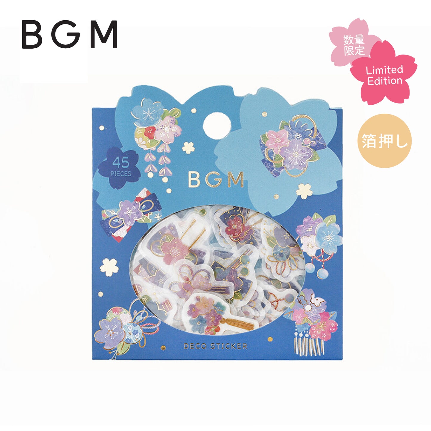 BGM Sakura Workshop Flake Stickers 2024 Limited Edition - Azure Blue