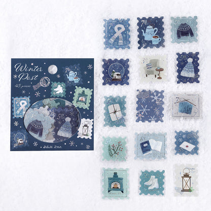 BGM Winter Exclusive Foiled Flake Stickers 2025 Limited Edition - Post Office Winter Letter