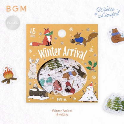 BGM Winter Exclusive Foiled Flake Stickers 2025 Limited Edition - Winter Arrival