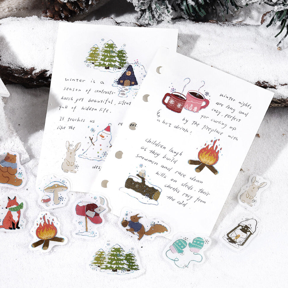 BGM Winter Exclusive Foiled Flake Stickers 2025 Limited Edition - Winter Arrival
