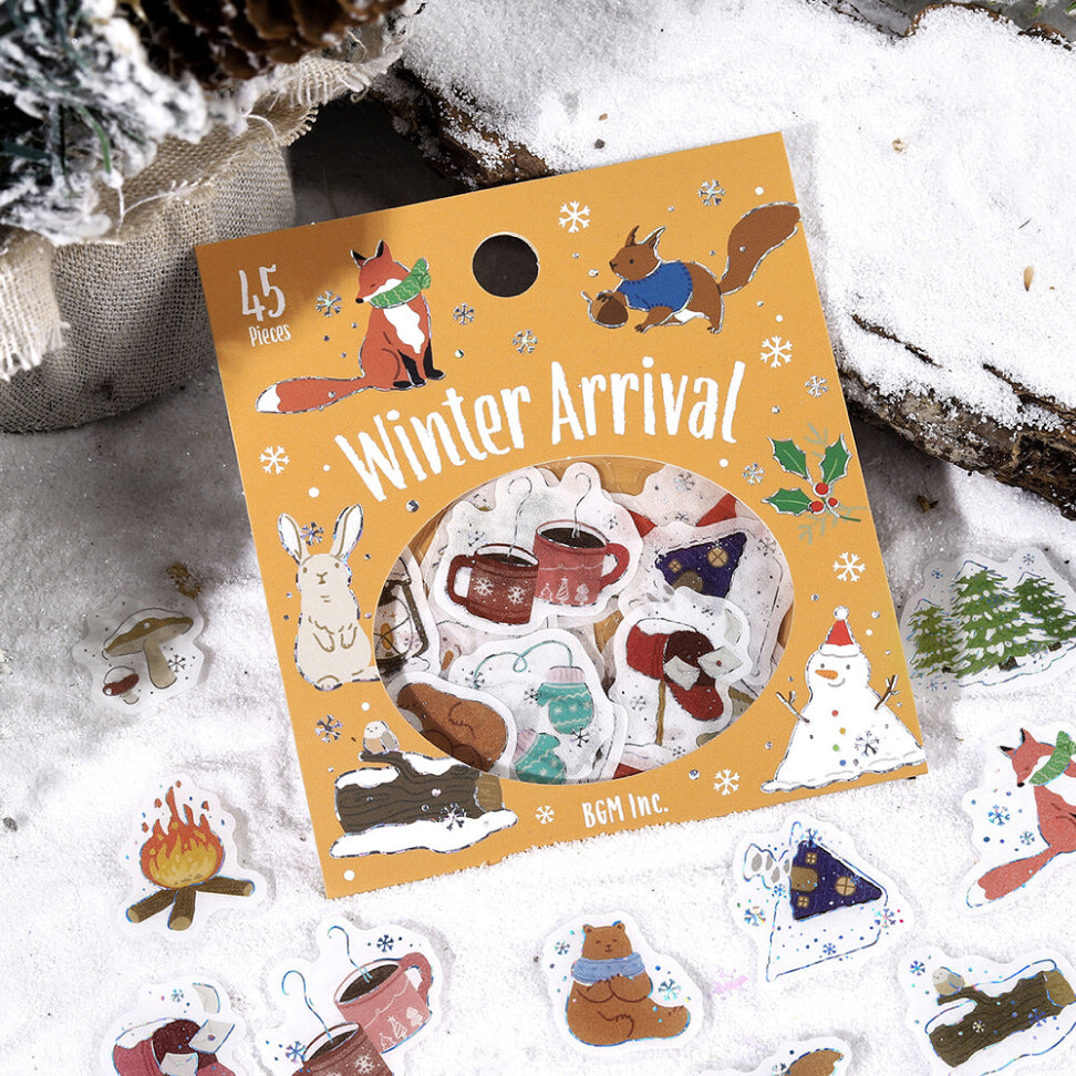 BGM Winter Exclusive Foiled Flake Stickers 2025 Limited Edition - Winter Arrival