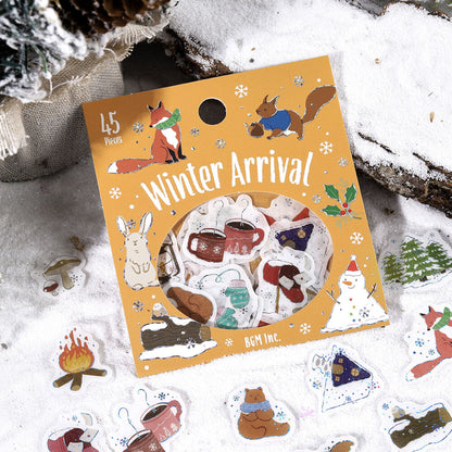 BGM Winter Exclusive Foiled Flake Stickers 2025 Limited Edition - Winter Arrival