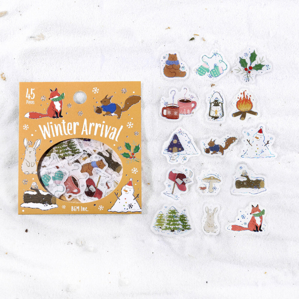 BGM Winter Exclusive Foiled Flake Stickers 2025 Limited Edition - Winter Arrival