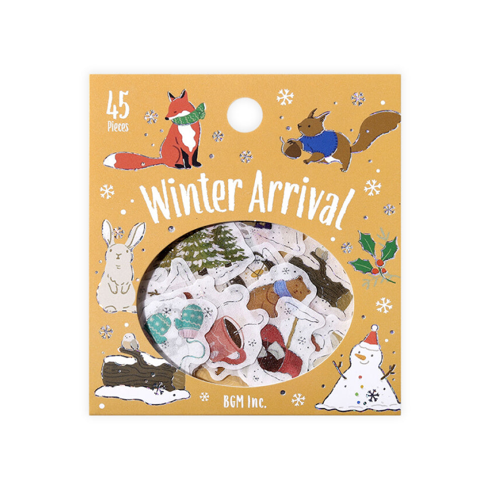 BGM Winter Exclusive Foiled Flake Stickers 2025 Limited Edition - Winter Arrival