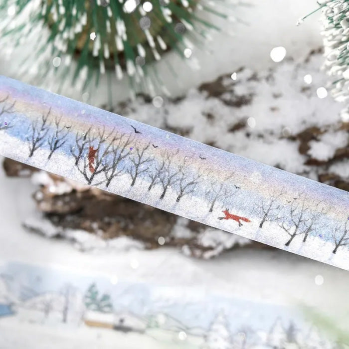 BGM Winter Exclusive Foiled Washi Tape 2025 Limited Edition - Morning Forest Walk